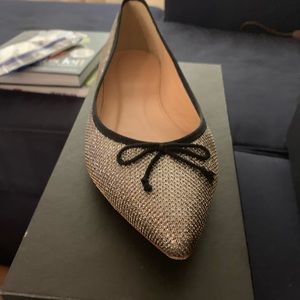 J. Crew Shoes - J Crew Gemma flats - silver glitter new! J. Crew Shoes - J Crew Gemma flats - silver glitter new!